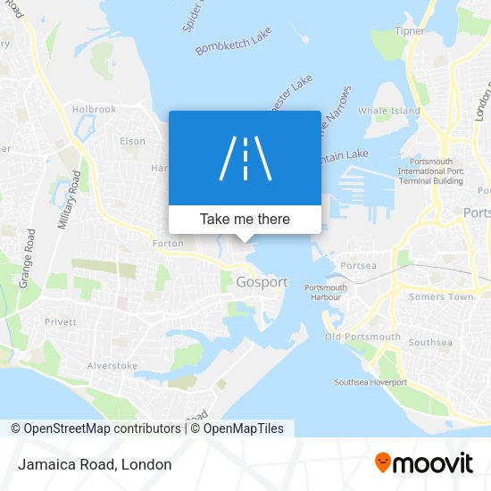 Jamaica Road map