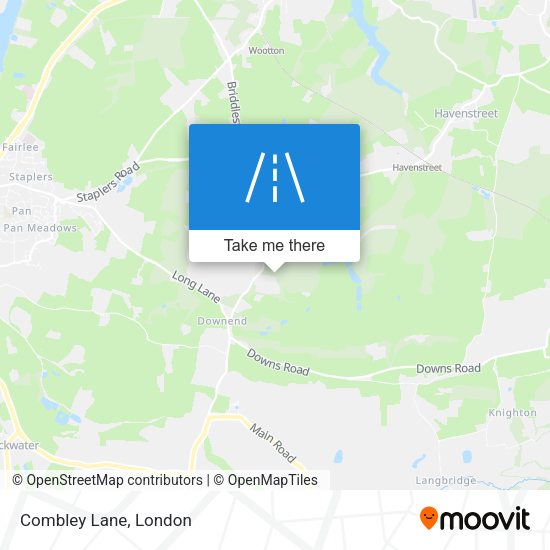 Combley Lane map