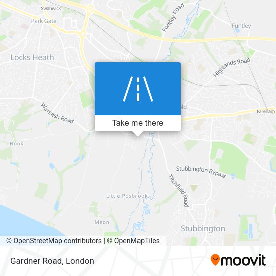 Gardner Road map