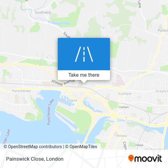 Painswick Close map