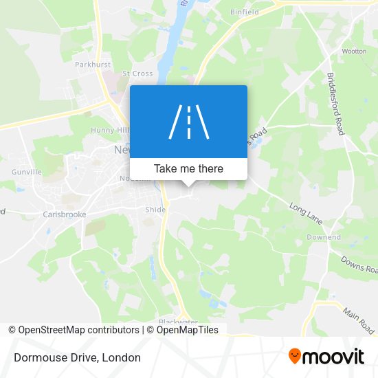 Dormouse Drive map
