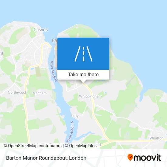 Barton Manor Roundabout map