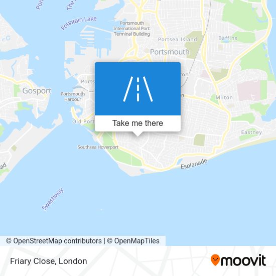 Friary Close map