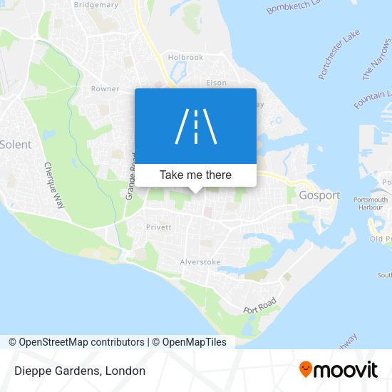 Dieppe Gardens map