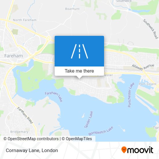 Cornaway Lane map
