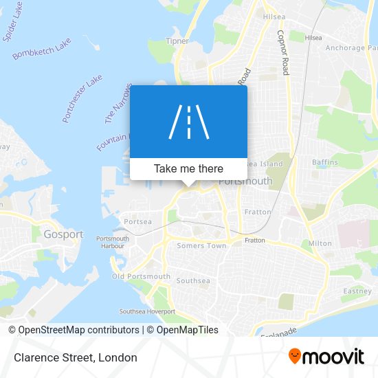 Clarence Street map