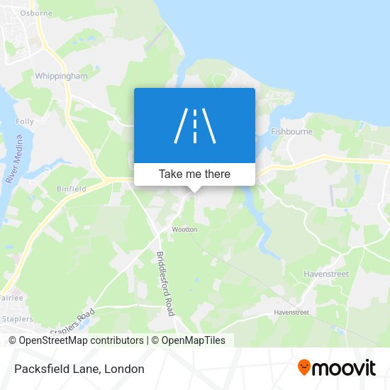Packsfield Lane map
