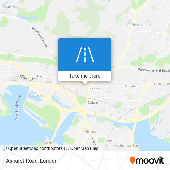 Ashurst Road map