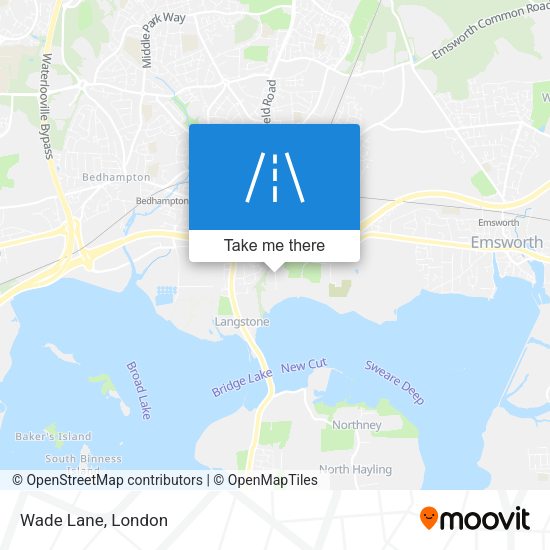 Wade Lane map
