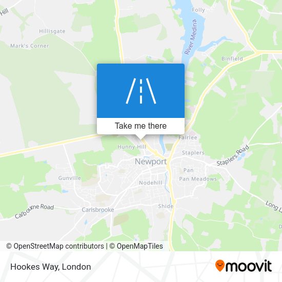 Hookes Way map