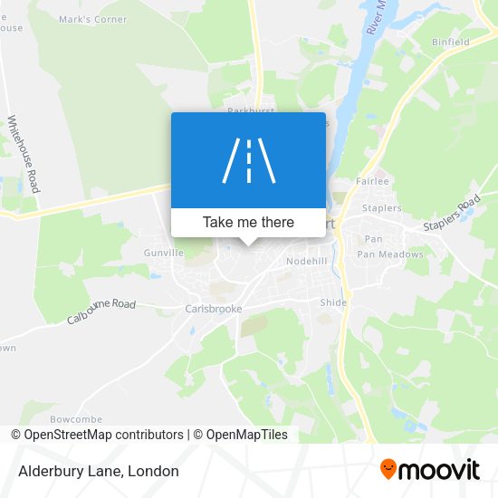 Alderbury Lane map