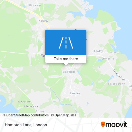 Hampton Lane map