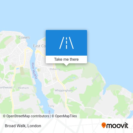 Broad Walk map