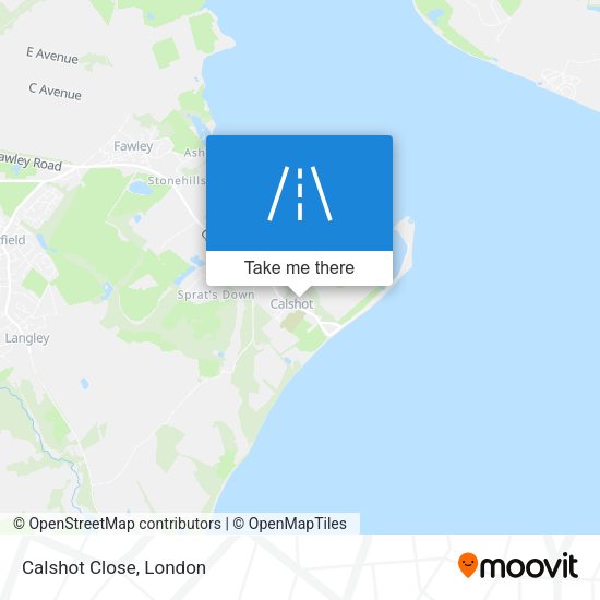 Calshot Close map
