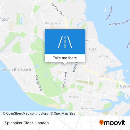 Spinnaker Close map