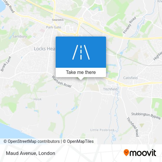 Maud Avenue map