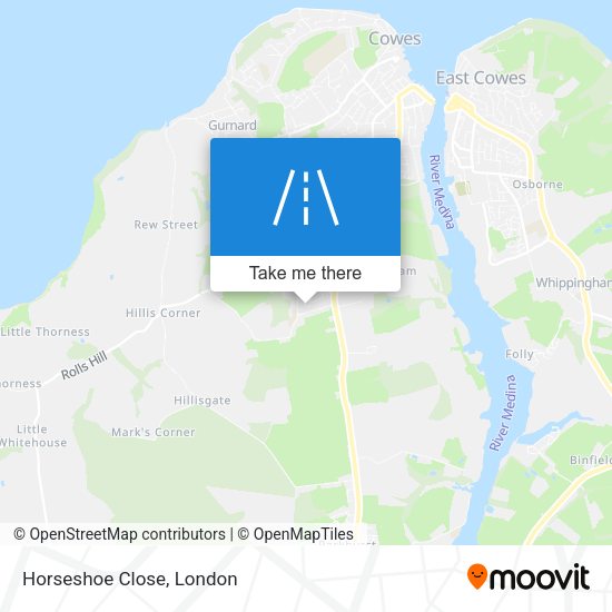 Horseshoe Close map