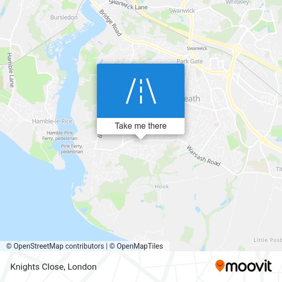 Knights Close map