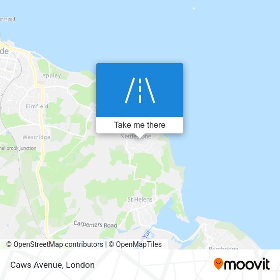 Caws Avenue map