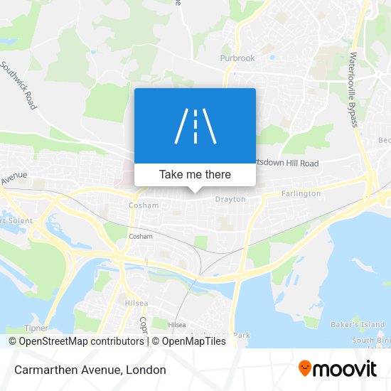 Carmarthen Avenue map