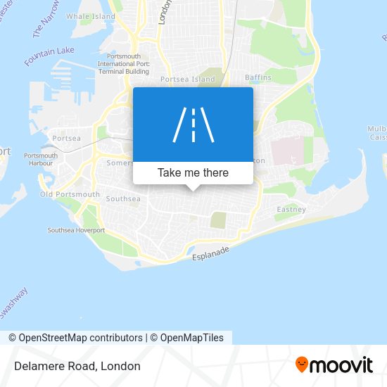 Delamere Road map