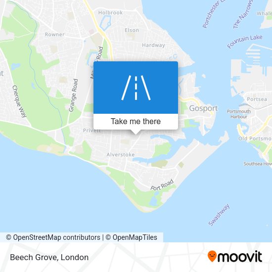 Beech Grove map