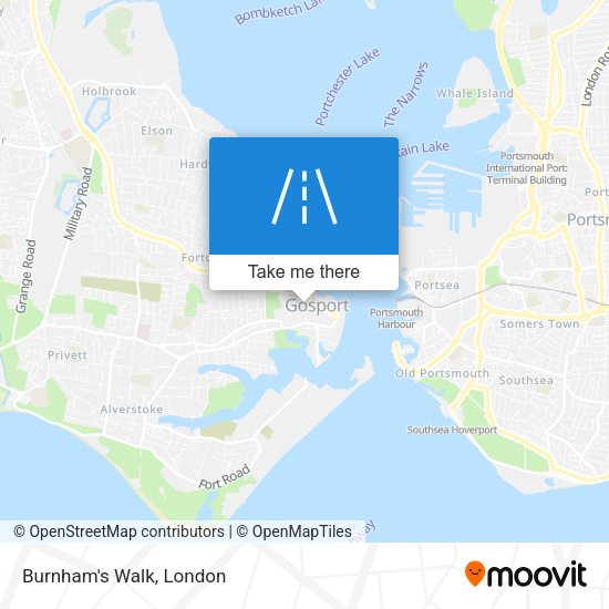 Burnham's Walk map
