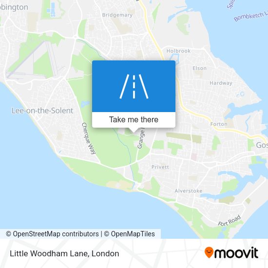 Little Woodham Lane map
