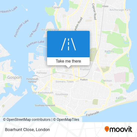 Boarhunt Close map
