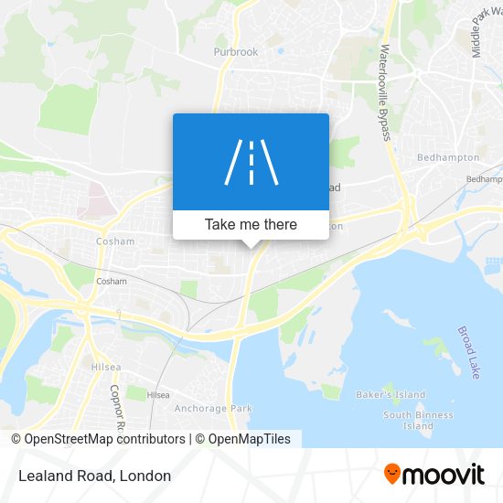 Lealand Road map