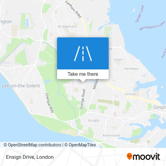 Ensign Drive map