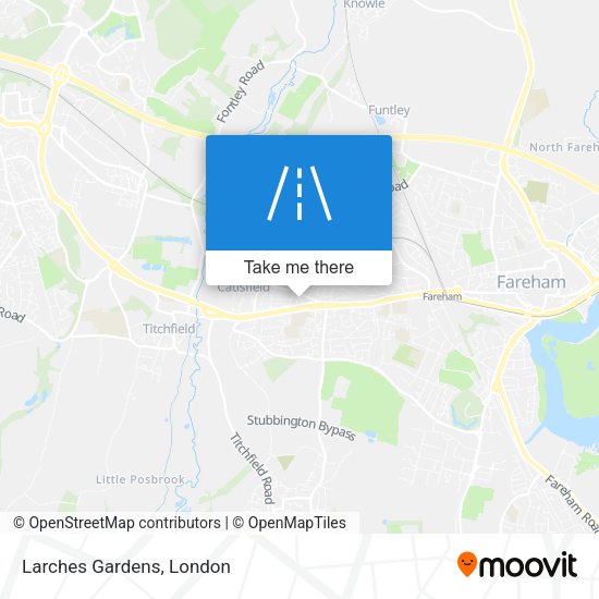 Larches Gardens map