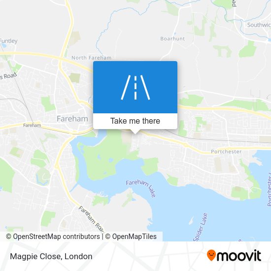 Magpie Close map