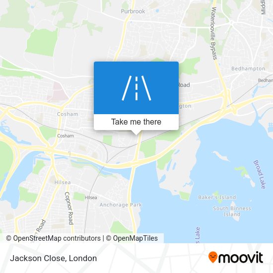 Jackson Close map