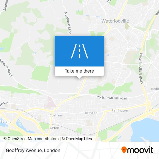 Geoffrey Avenue map
