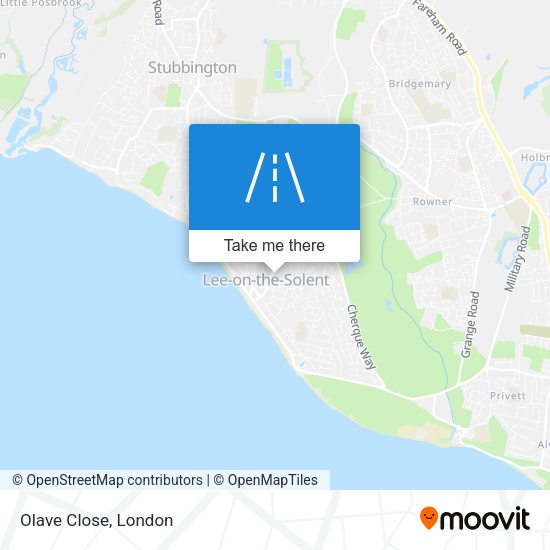 Olave Close map
