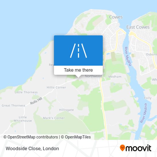 Woodside Close map