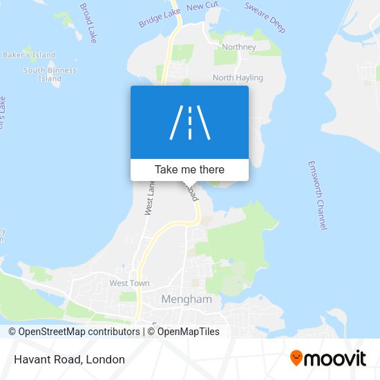 Havant Road map