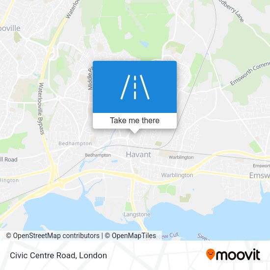 Civic Centre Road map