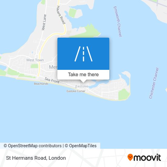 St Hermans Road map