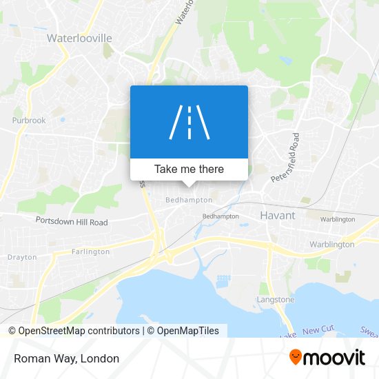 Roman Way map