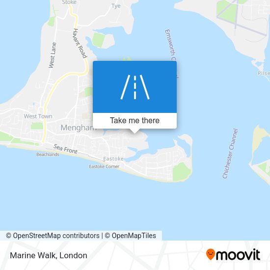 Marine Walk map