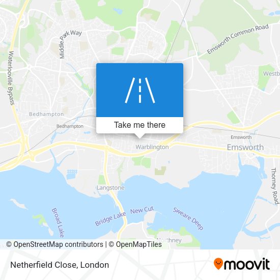 Netherfield Close map