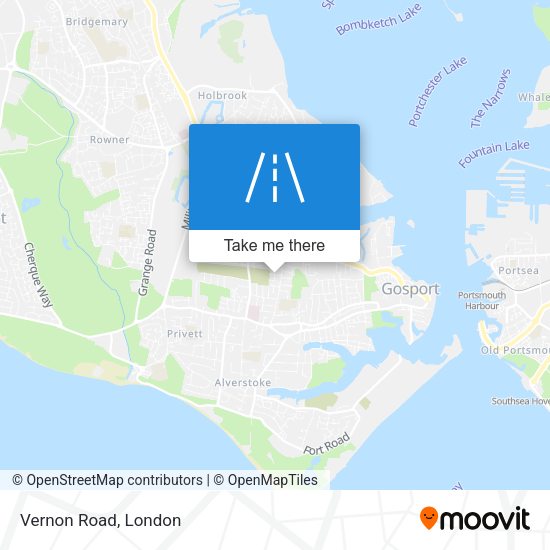 Vernon Road map