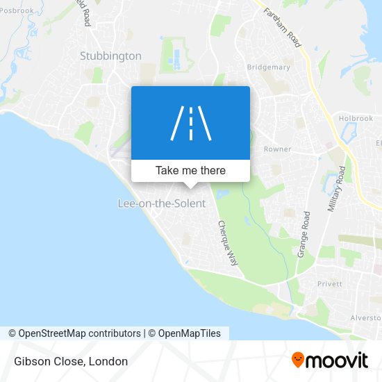 Gibson Close map