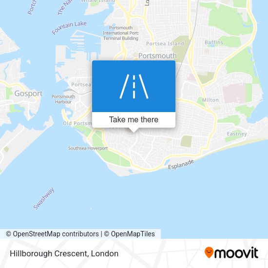 Hillborough Crescent map