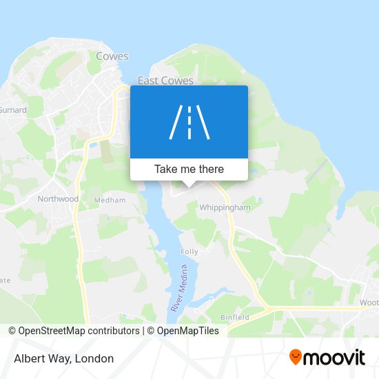 Albert Way map
