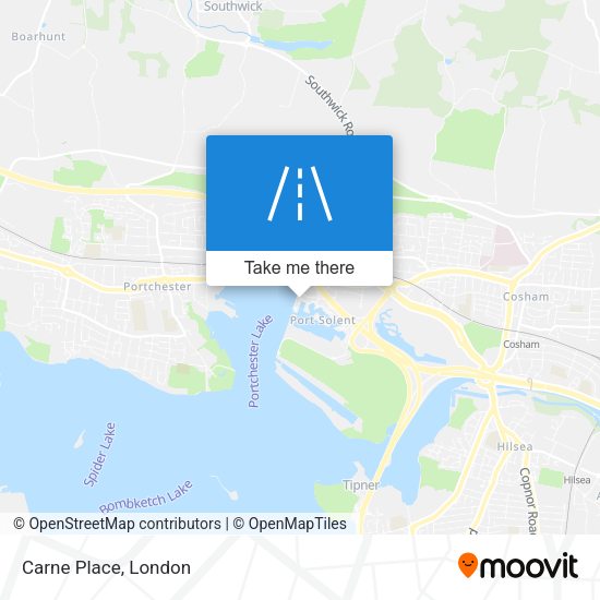 Carne Place map