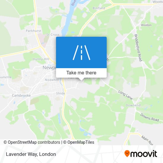 Lavender Way map