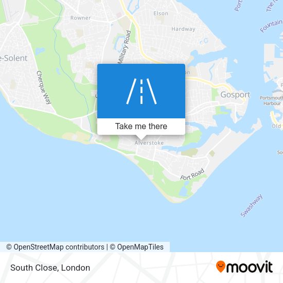 South Close map